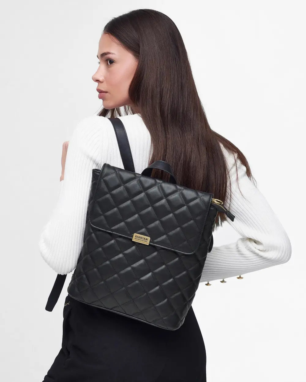 Barbour International Quilted Hoxton Backpack