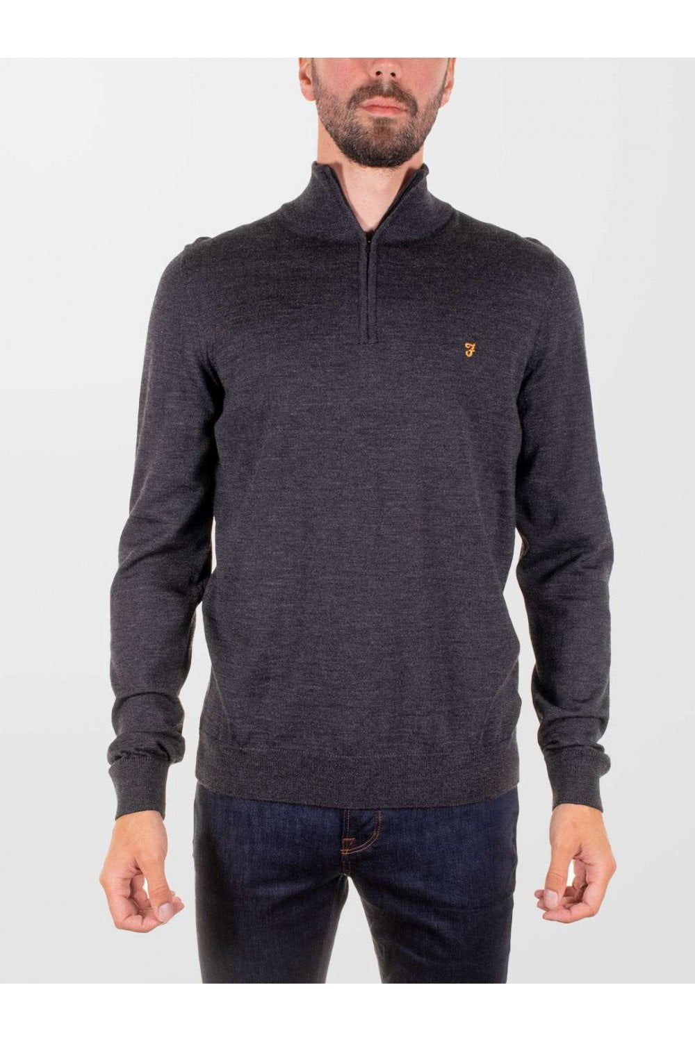 Farah Redchurch Merino Wool 1/4 Zip