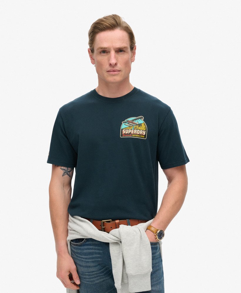 Superdry Travel Postcard Chest T-Shirt