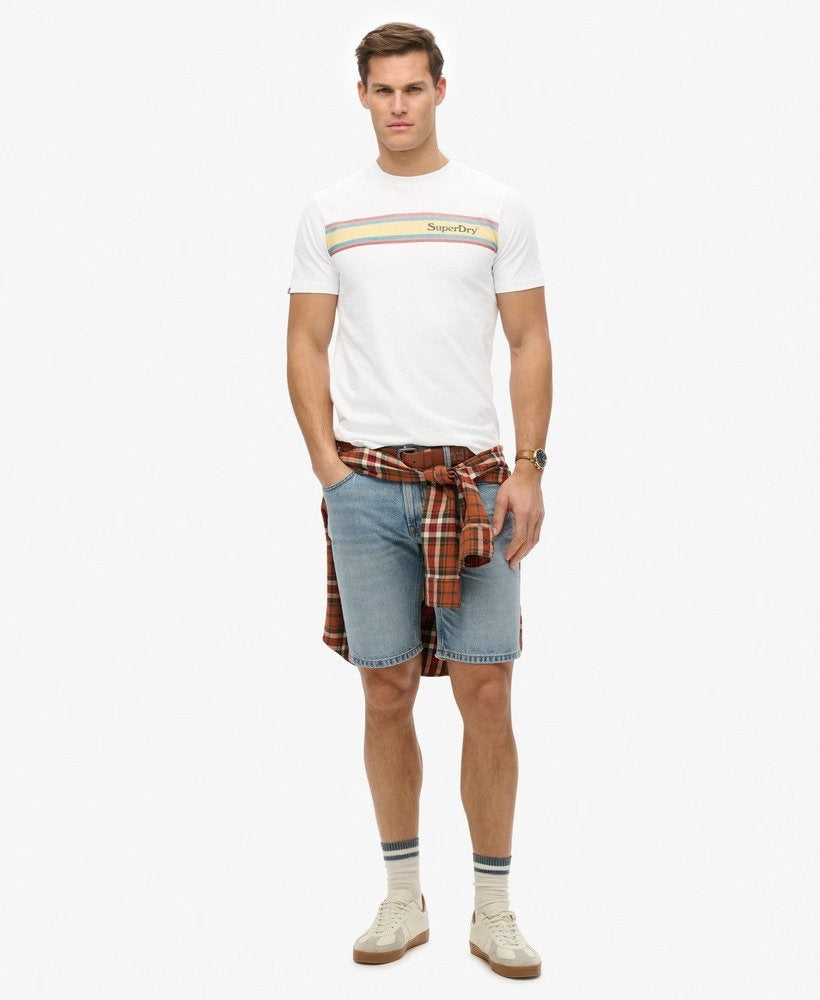 Superdry Venue Logo Striped Relaxed T-Shirt