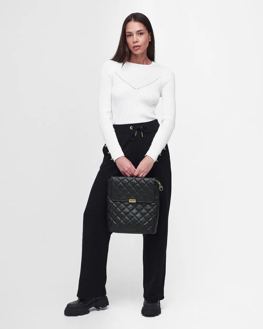 Barbour International Quilted Hoxton Backpack