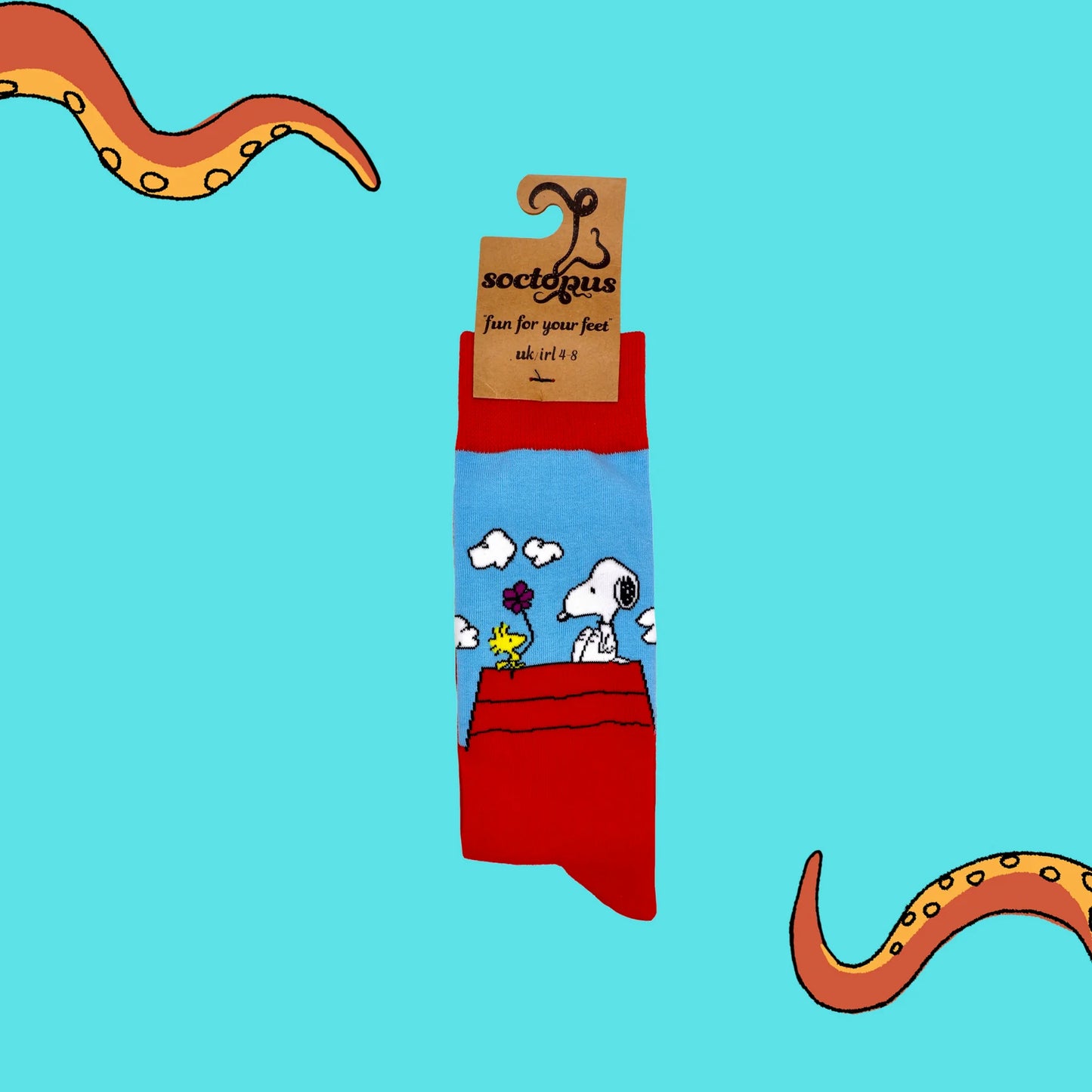 Socktopus Snoopy and Woodstock Socks