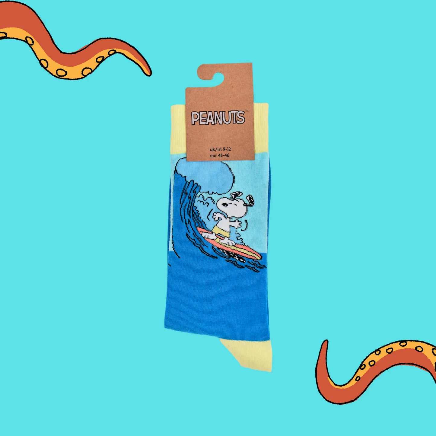 Socktopus Snoopy Surf's Up Socks
