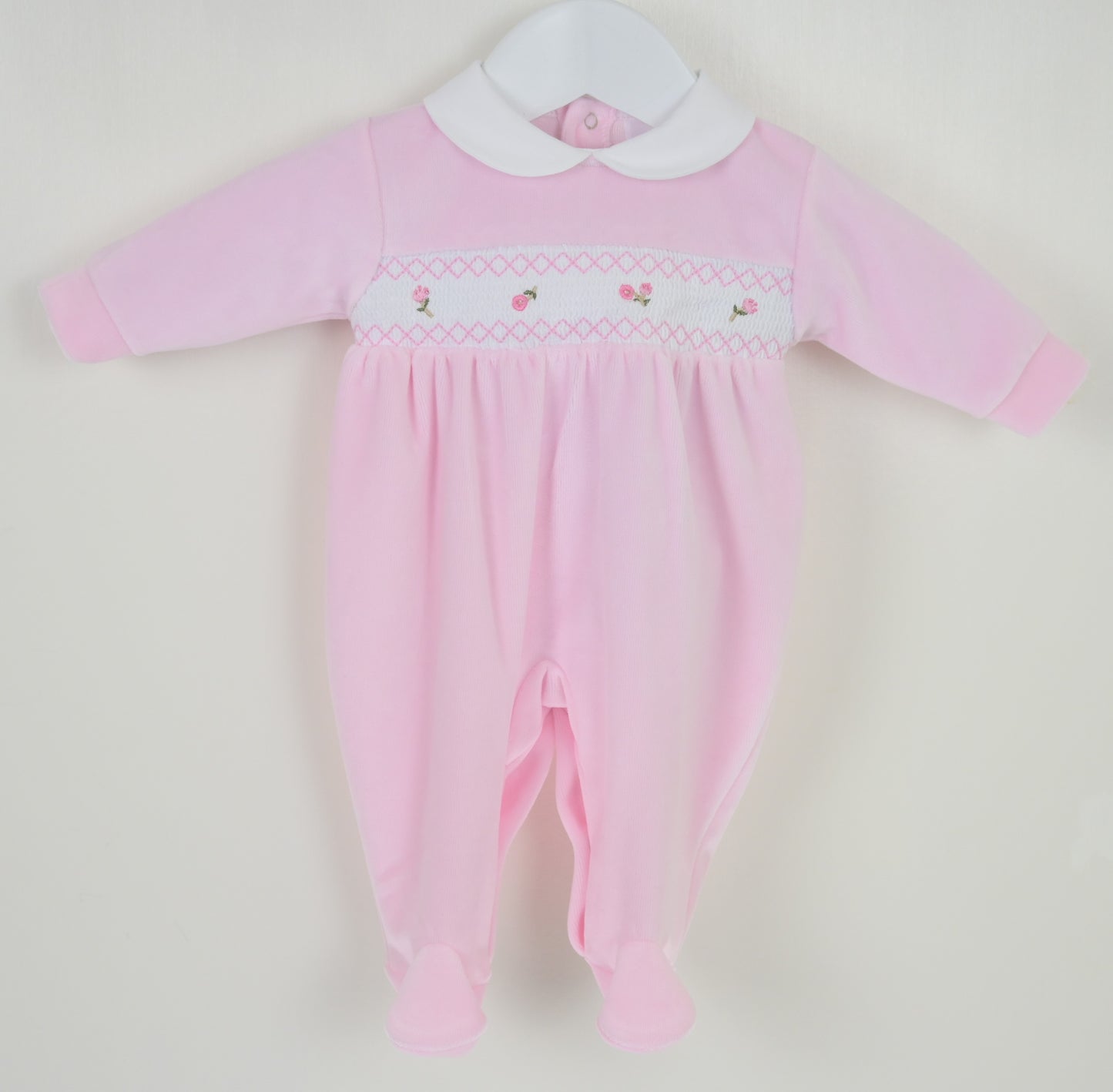 PEX Rose Smocked Sleepsuit