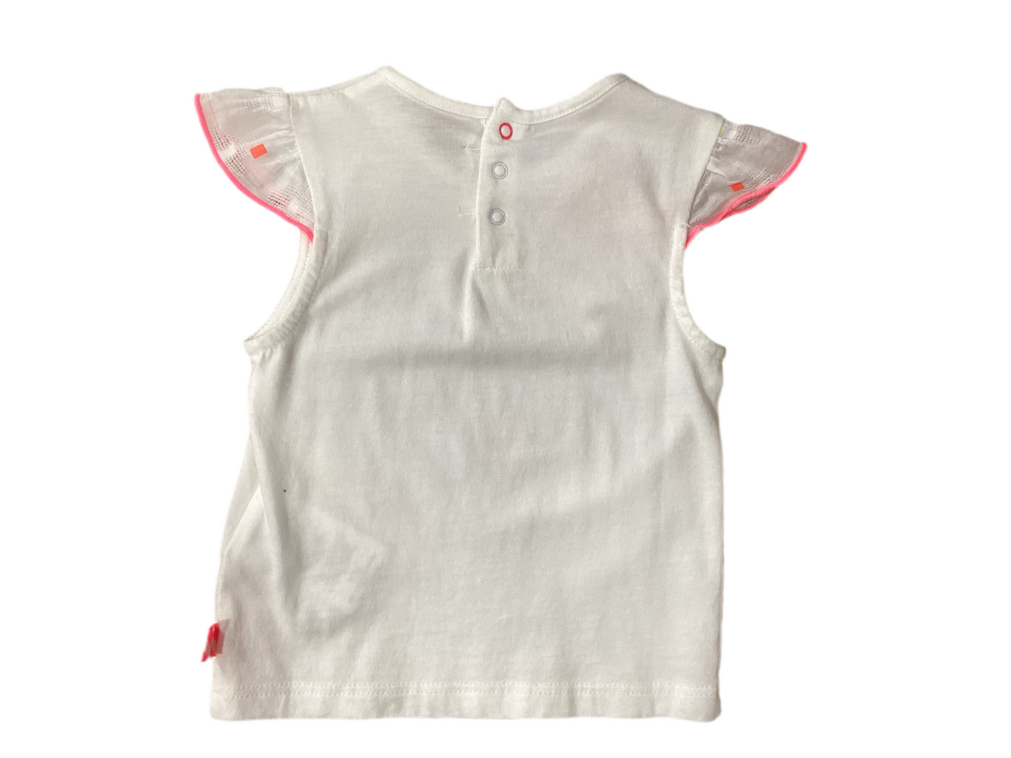 Billieblush Cotton Frill Sleeve T-Shirt