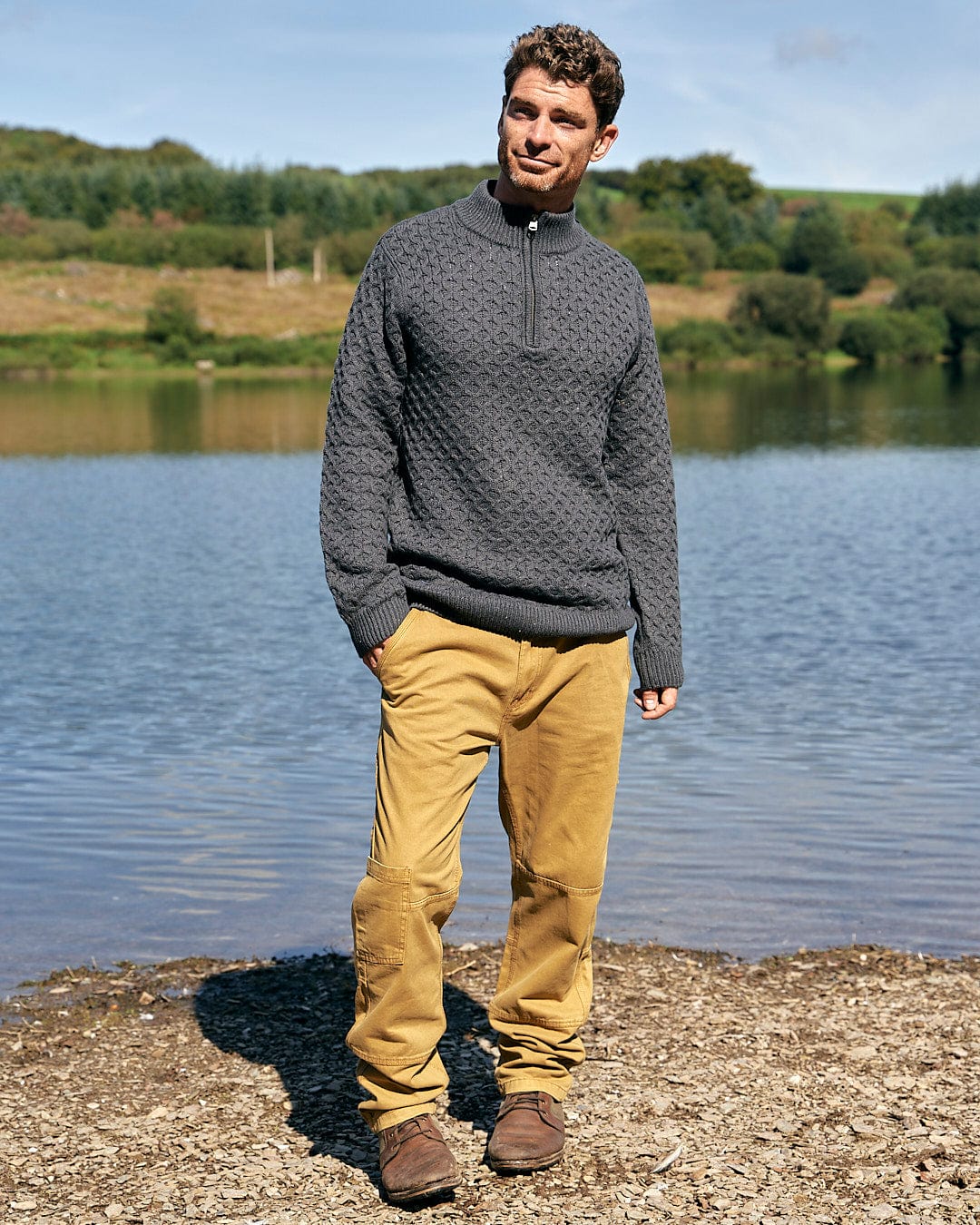 Saltrock Flint 1/4 Zip Knit Jumper