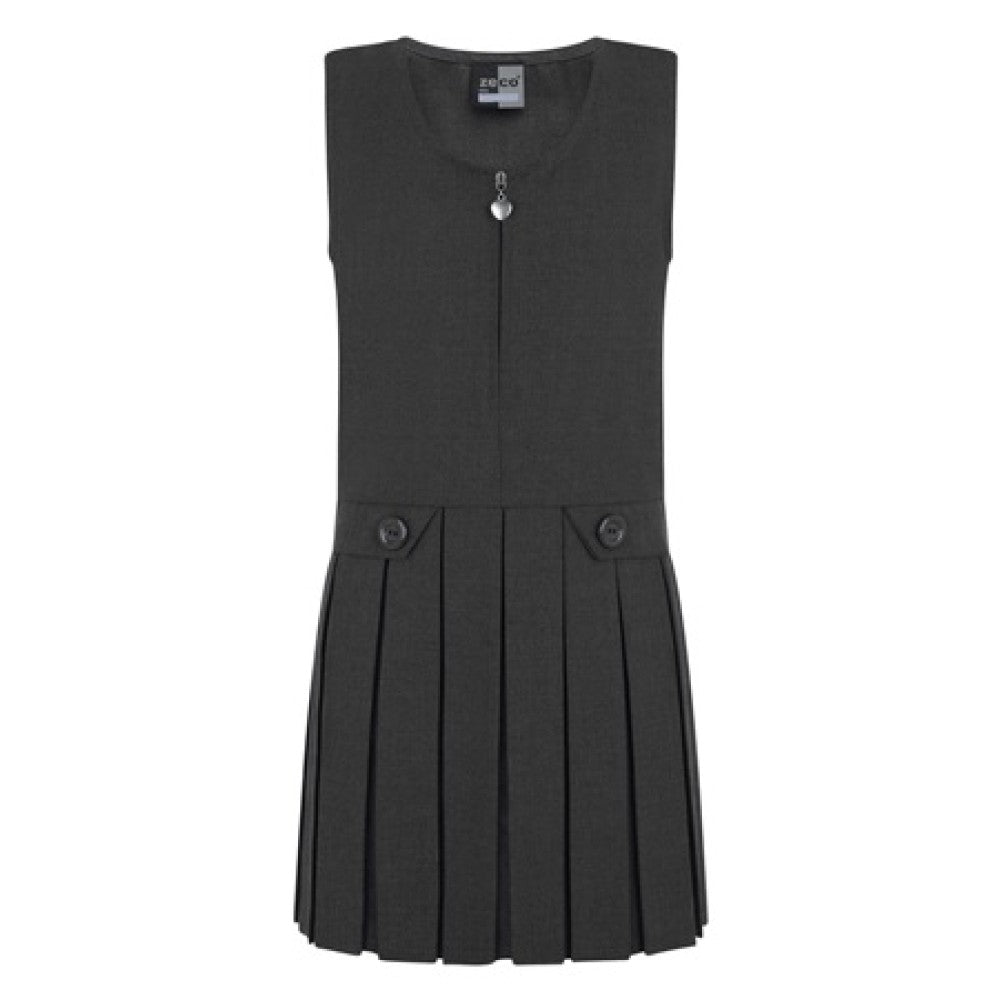 Zeco Grey Zip Front Pinafore GP3030
