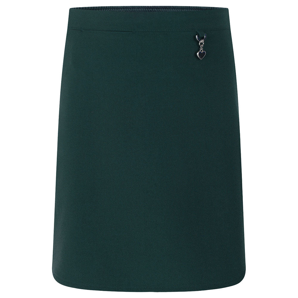 Zeco Bottle Green Stretch Straight Skirt GS3006
