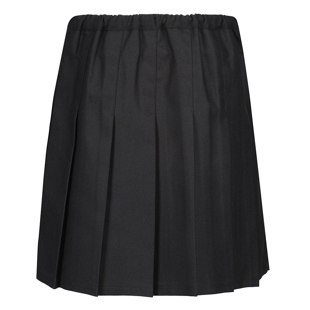 Zeco Black Stitch Down Pleat Eco Skirt GS3505