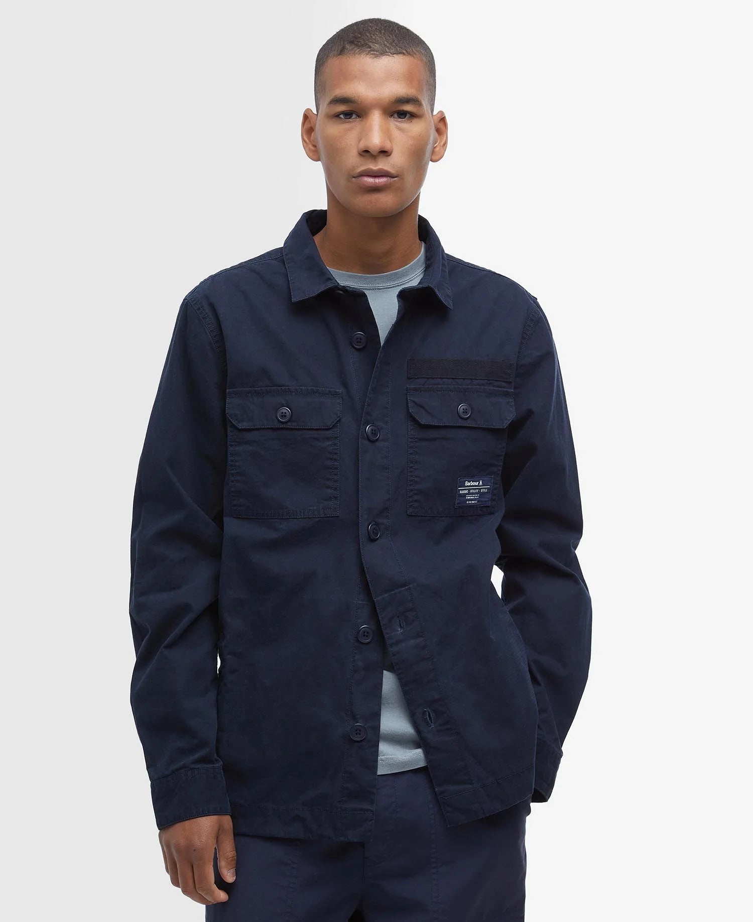 Barbour Bidlam Overshirt - Navy – Ivan Jameson Portadown