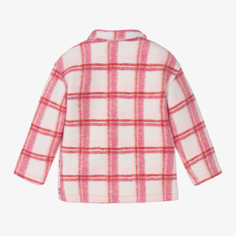 Guess Girls Pink Check Jacket