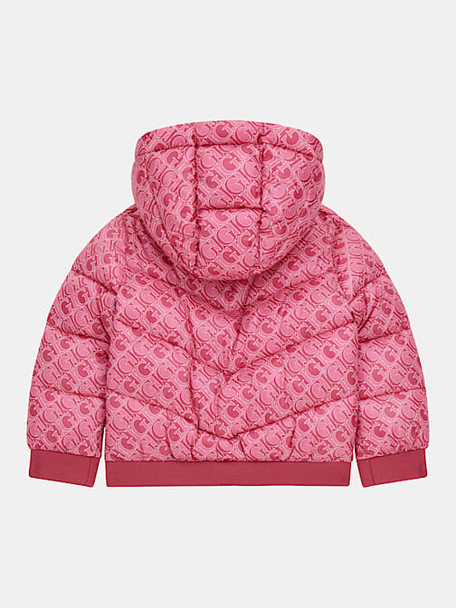 Guess Girls Pink Puffer Jacket