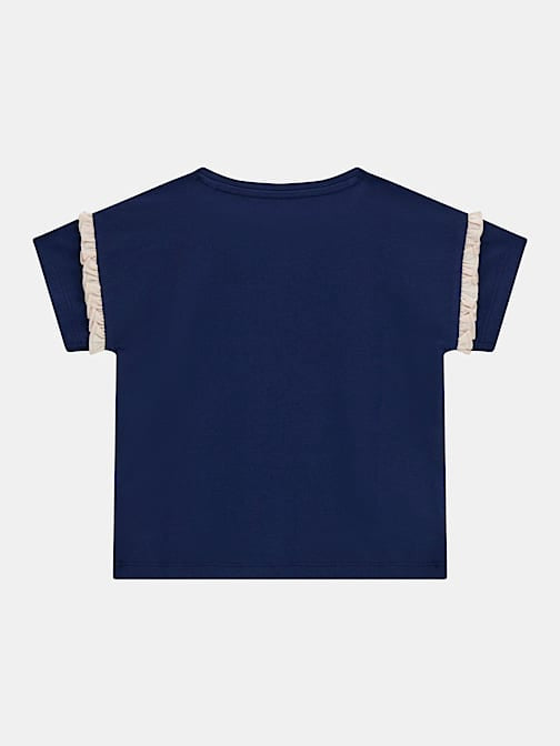 Guess Girls Navy Printed Bear T-shirt
