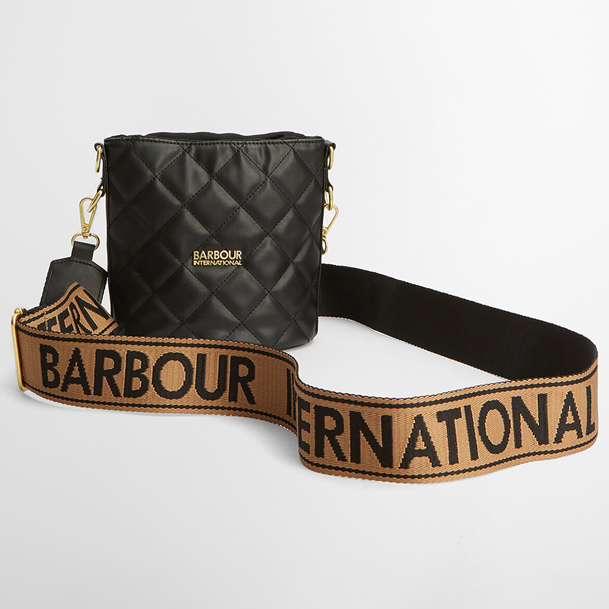 Barbour International Womens Quilted Balham Tote Bag Black