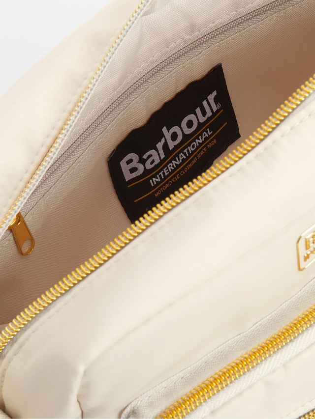 Barbour International Womens Qualify Crossbody Bag Light Pearl