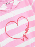 Guess Girls Stripped Pink Hoodie - K5GQ03KBOR4