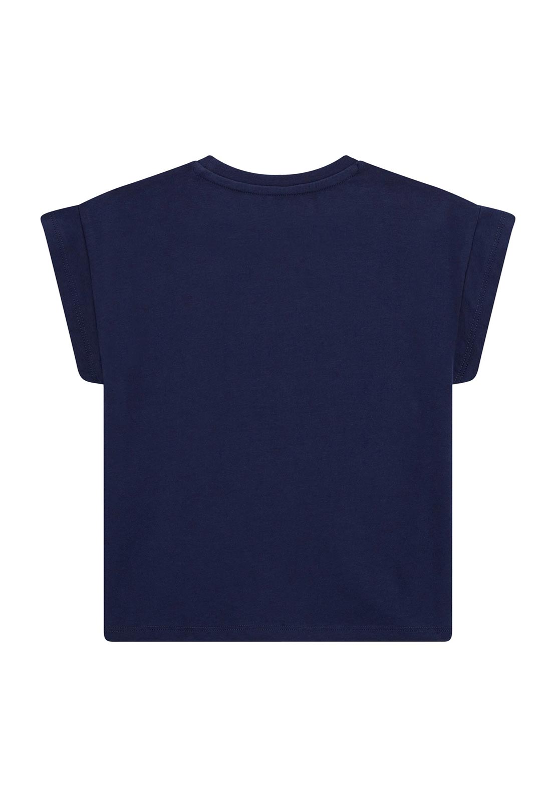 Guess Girls Mid Rhinestone Navy Short Sleeve T-shirt
