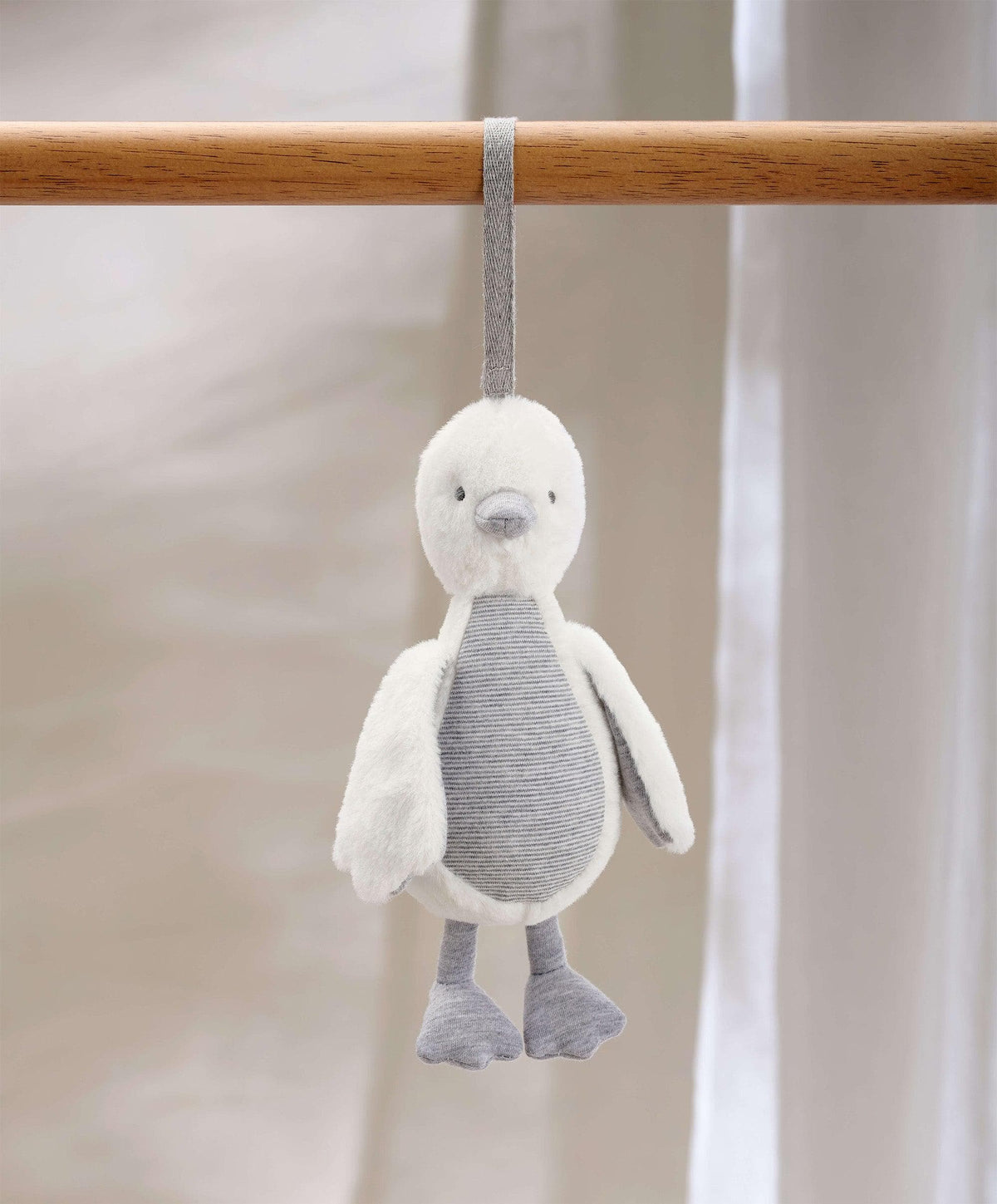 Mamas & Papas Soft Toy - Chime Duck Pink & Grey