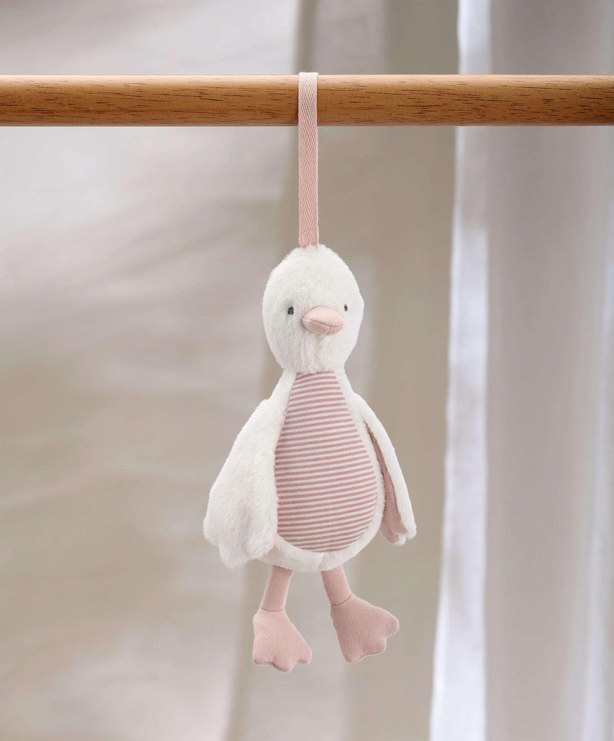 Mamas & Papas Soft Toy - Chime Duck Pink & Grey