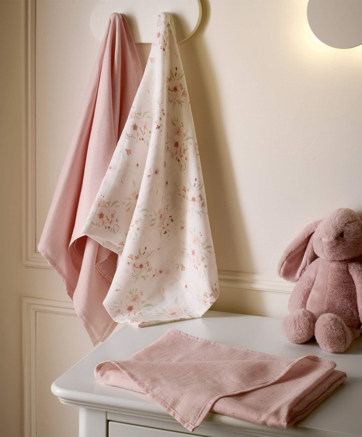 Mamas & Papas Large Floral Muslin Cloths - 3 pack