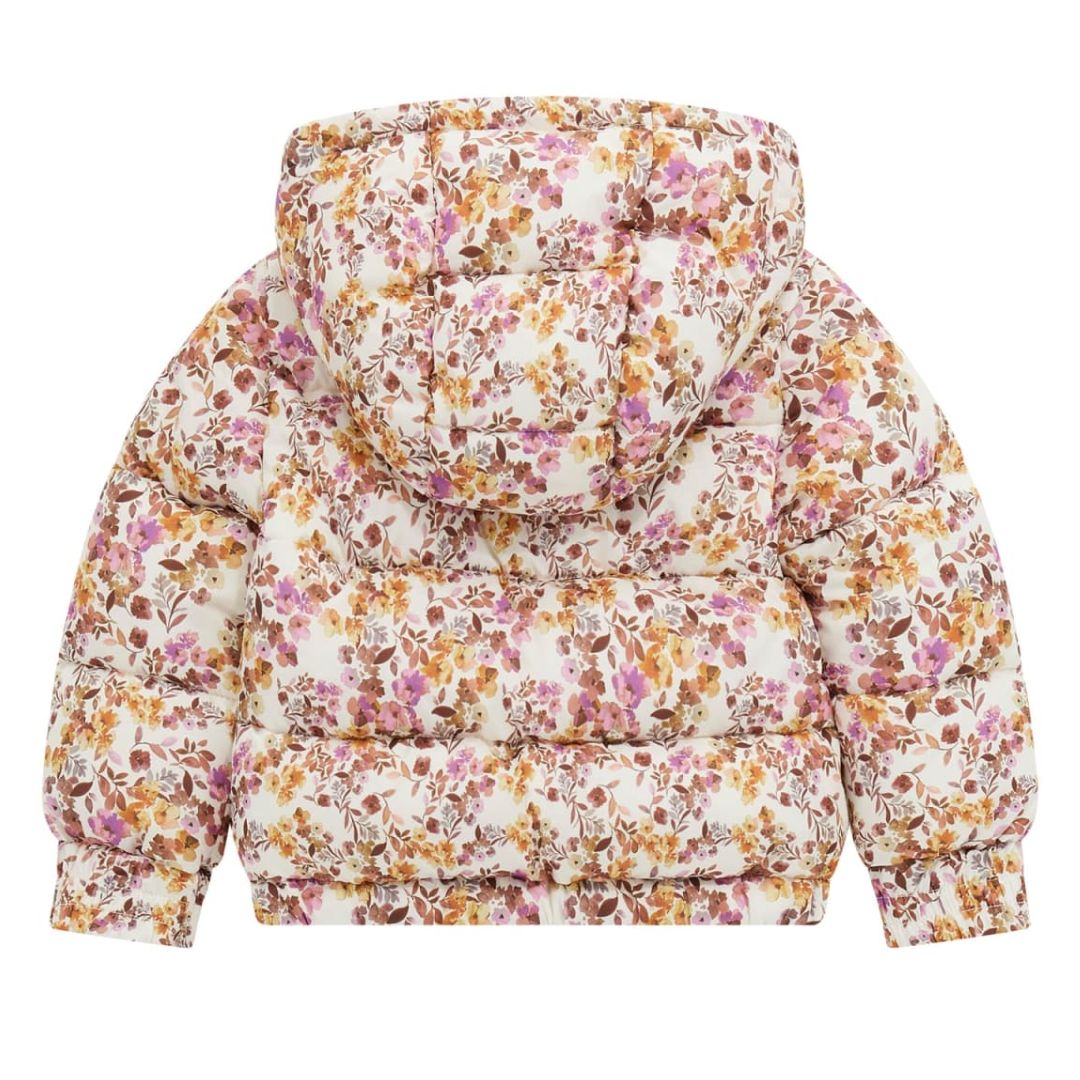 Guess Girls Floral Puffer Coat