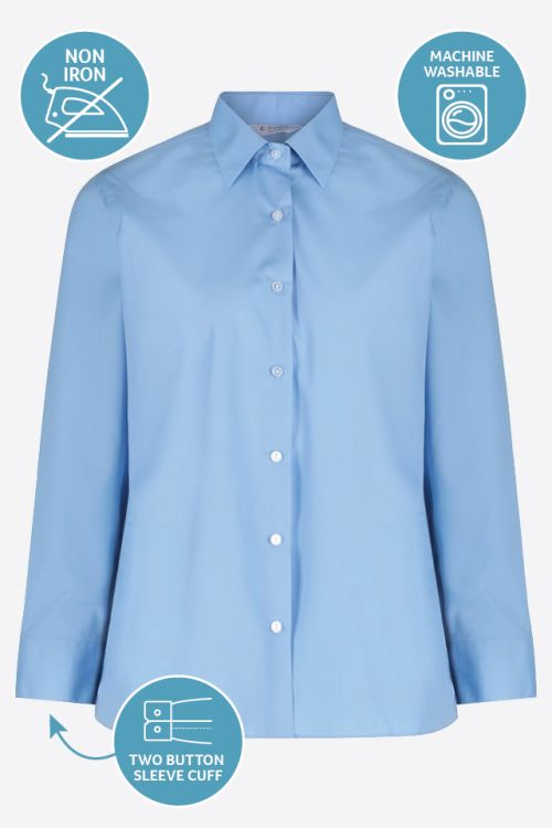 Blue Twin Pack Long Sleeve Blouse