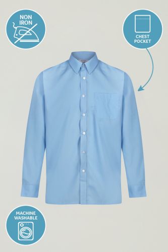 Blue Twin Pack Long Sleeve Shirt