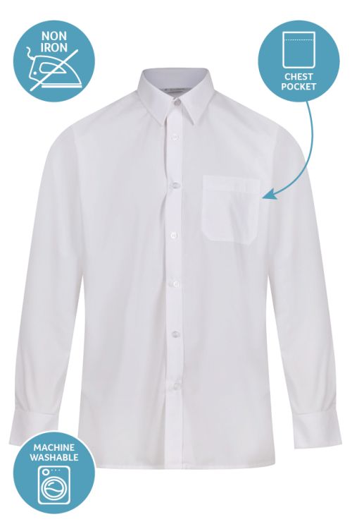 White Twin Pack Long Sleeve Shirt