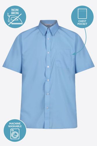 Blue Twin Pack Short Sleeve Shirt