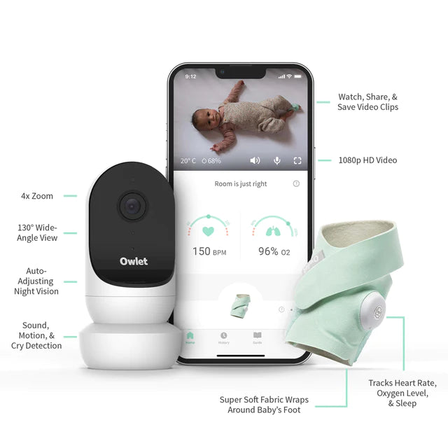 Owlet Monitor Duo: Smart Sock 3 + Cam 2
