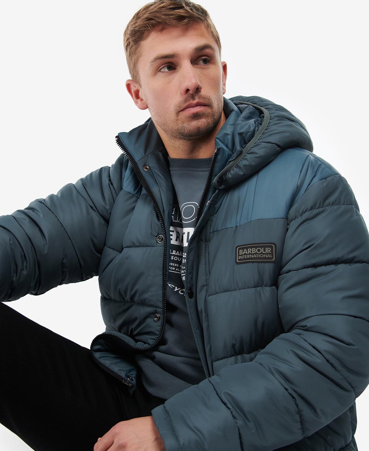 Barbour International Peak Baffle Quilted Jacket