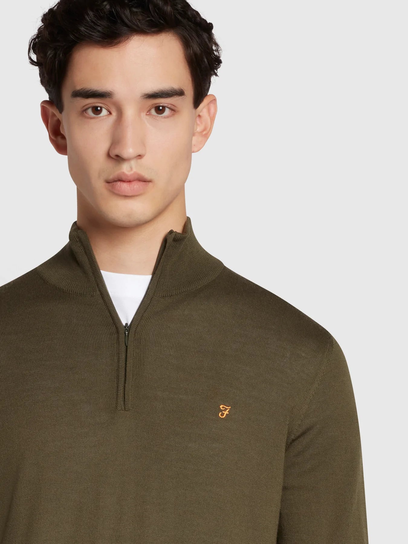 Farah Redchurch Merino Wool 1/4 Zip