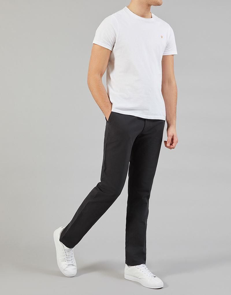 Farah Regular Fit Cotton Hopsack Trousers