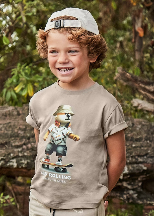 Mayoral Boys Animal Skateboard T-Shirt 3041