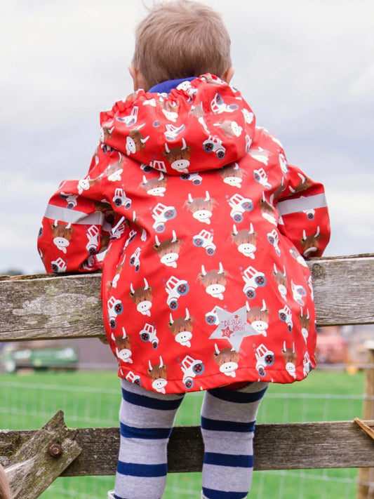 Blade and Rose Highland Cow Colour Changing Raincoat