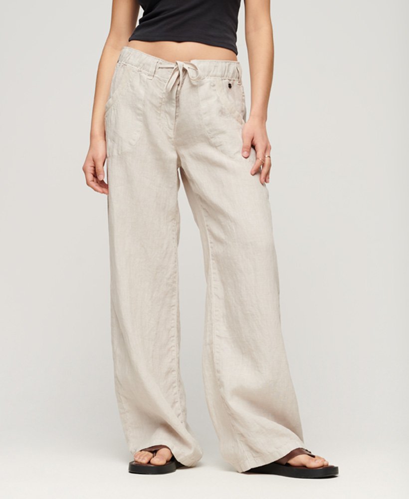 Superdry Linen Low Rise Pant