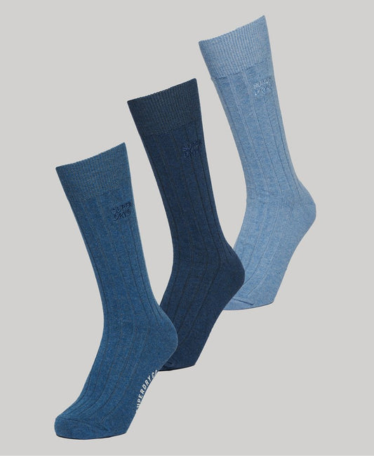 Superdry Core Rib Crew Socks 3 Pack