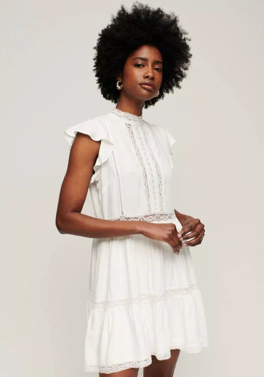 Superdry Studios Lace Mix Dress