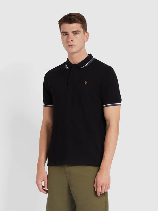 Farah Alvin Tipped Collar Polo Shirt