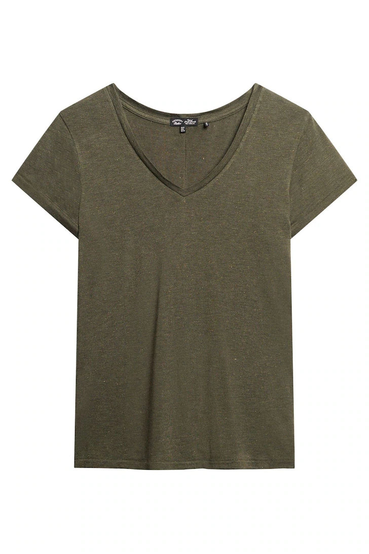 Superdry Women's Studios Slub V-Neck T-Shirt