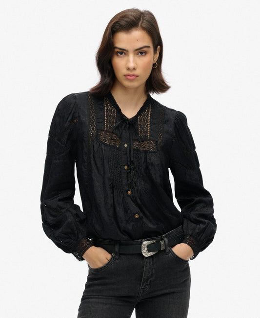 Superdry Woven Lace Blouse