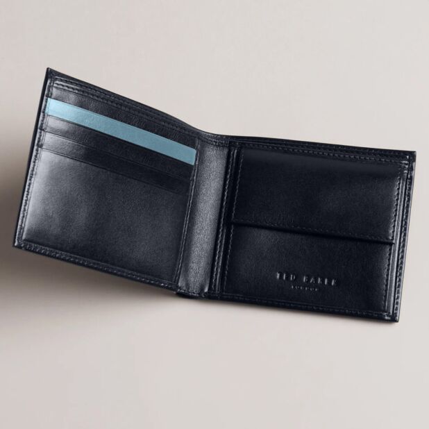 Ted Baker Prugs Black Bifold Coin Wallet