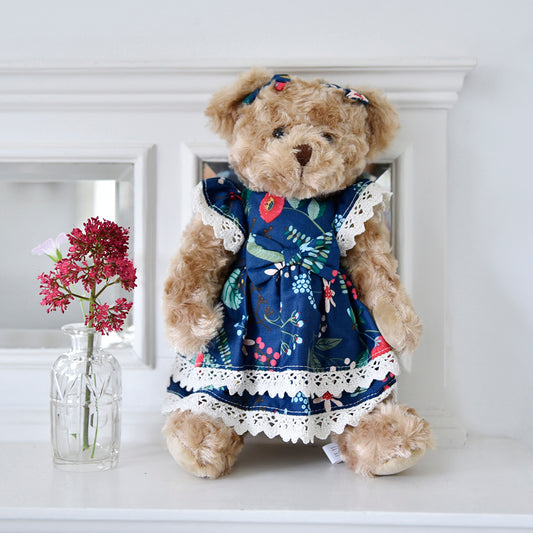 Powell Craft Teddy Navy Berry Print Dress