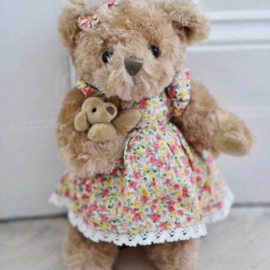 Powell Craft With Floral Dress And Baby Bear