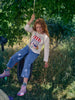 Joules Ava Applique Long Sleeve Top