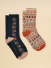 Joules Everyday Cotton 2 Pack Socks