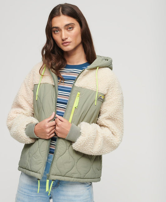 Superdry Sherpa Quilted Hybrid Jacket