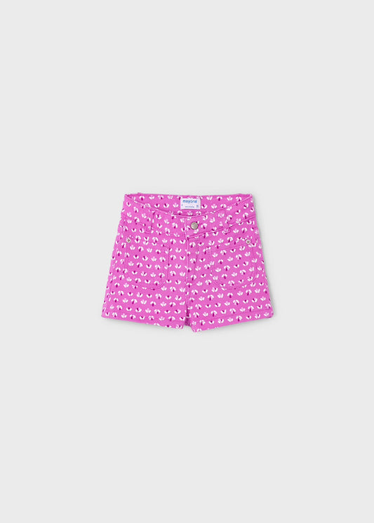 Mayoral Girl Print Shorts 3204