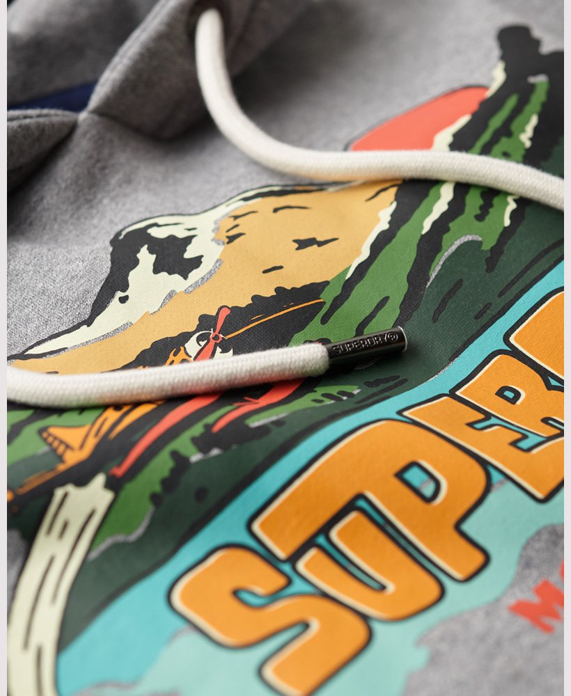 Superdry Travel Postcard Graphic Hood