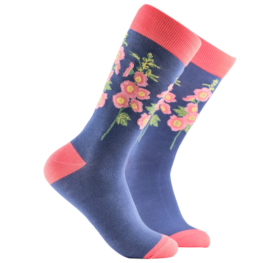 Soctopus Hollyhocks Bamboo Socks